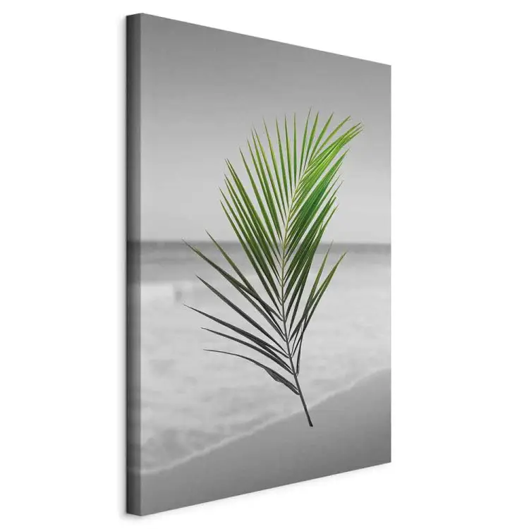 Groene palmtak verticaal