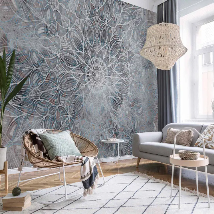 Zwart wit glasmozaiek: art deco en retro oosterse halve maan wandlamp Zwart wit glasmozaiek: art deco en retro oosterse halve maan wandlamp