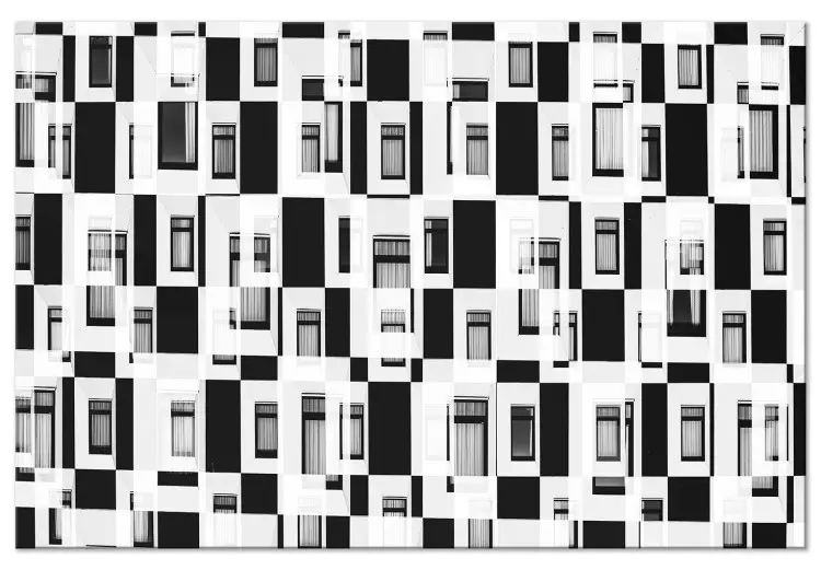 Door het Raam van Abstractie (1-delig) - wereld in zwart-witte kaders
