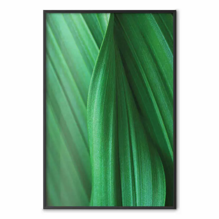 Bladtextuur - compositie met plantaardig motief in groen