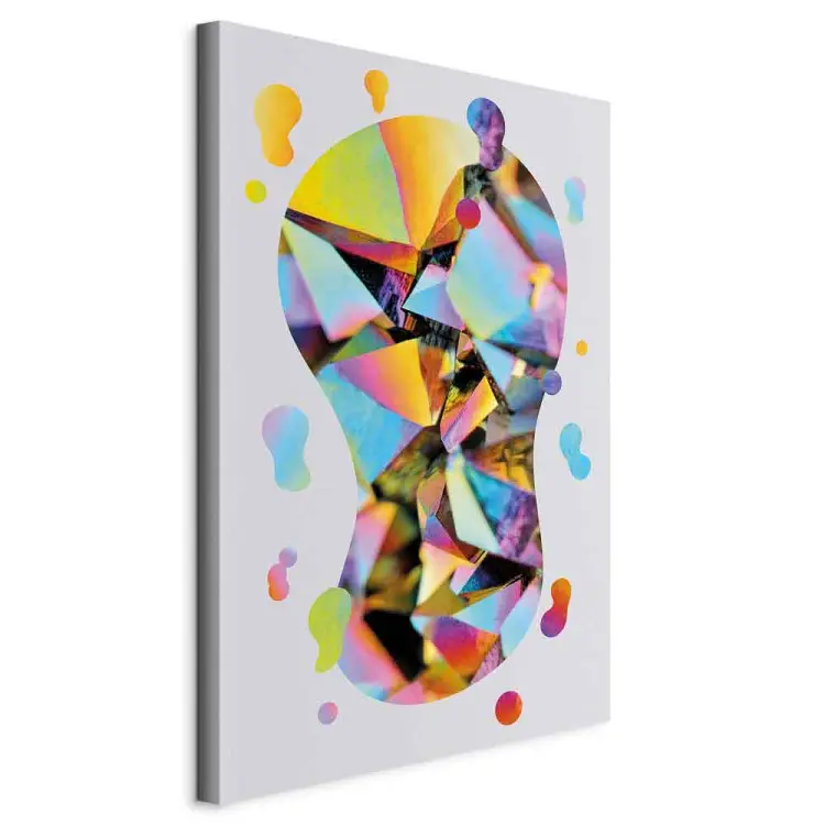 Regenboogabstractie - kleurrijke vorm met abstracte geometrie