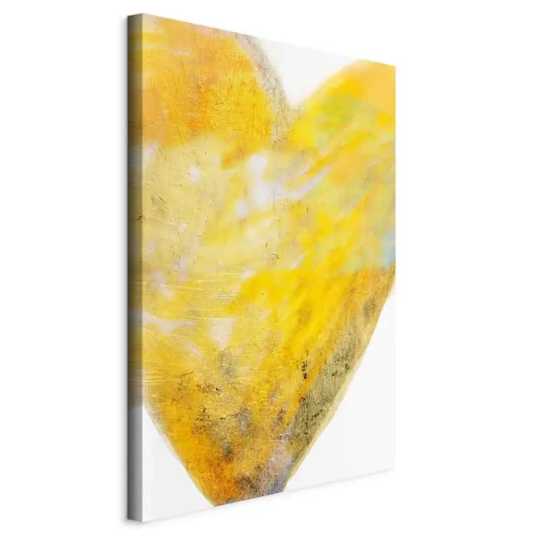 Geschilderd met het hart - Kunst van liefde in gele tint