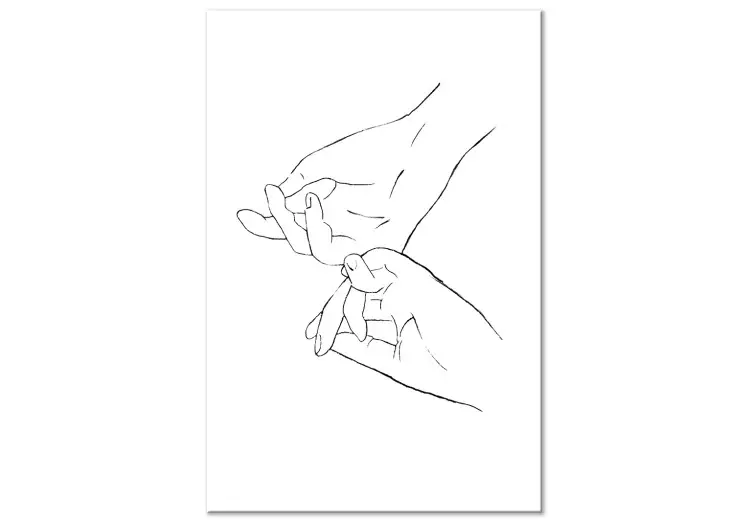 Schat in handen (1-delig) - Aanraking in zwart-wit