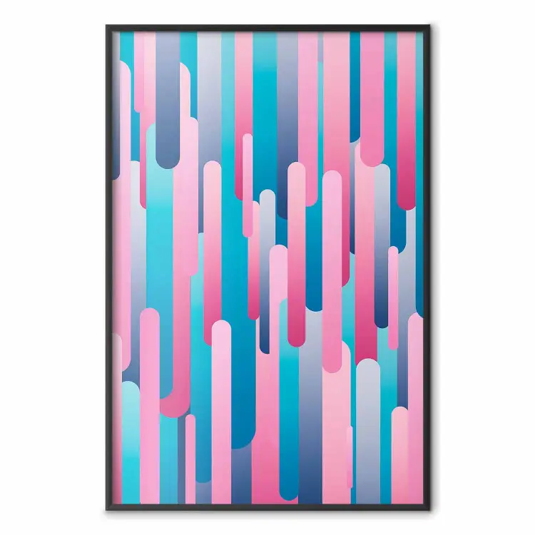 Kleurrijke zuigers - moderne abstractie in kleurrijke afgeronde strepen