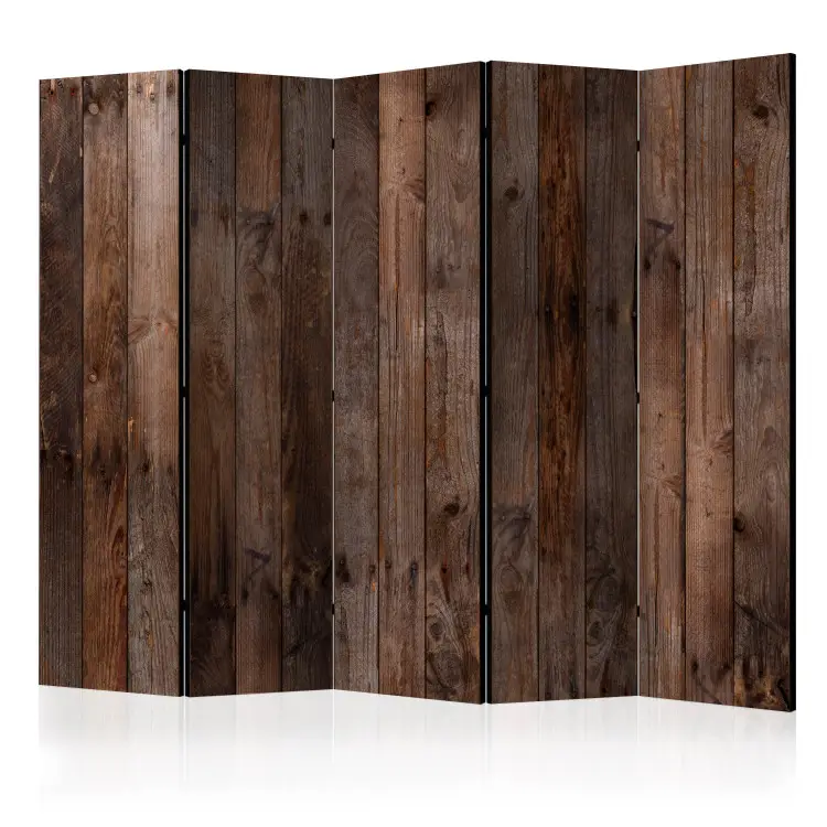 Houten huisje II - donkerbruin houten ontwerp