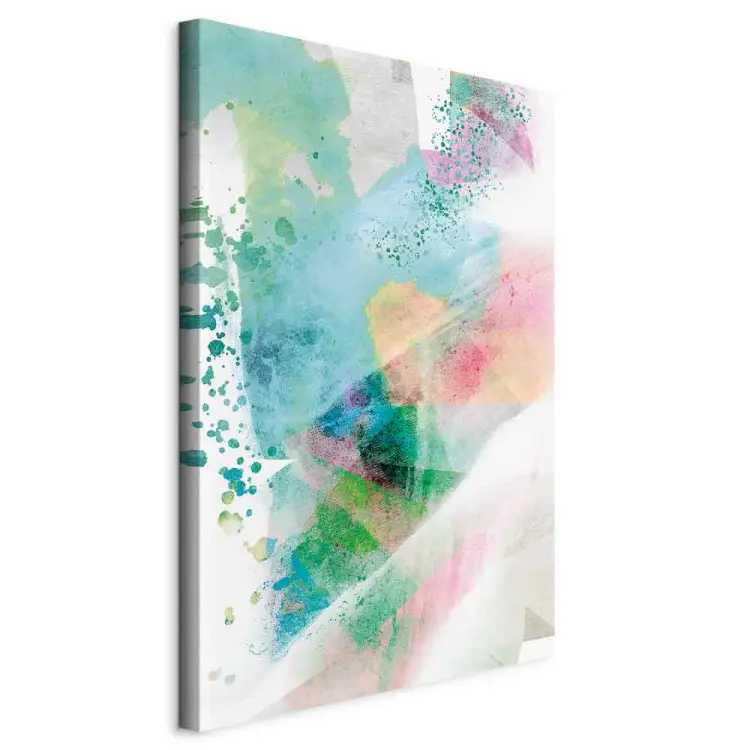 Aquarelmozaïek verticaal - vrolijke kleurrijke abstractie