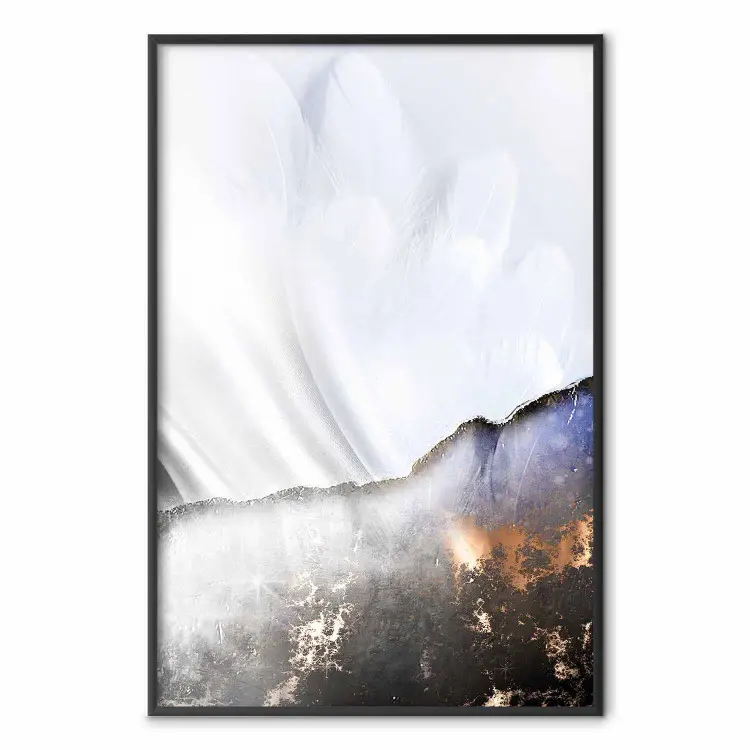 Beschermengel - abstracte compositie met witte vleugels en patronen