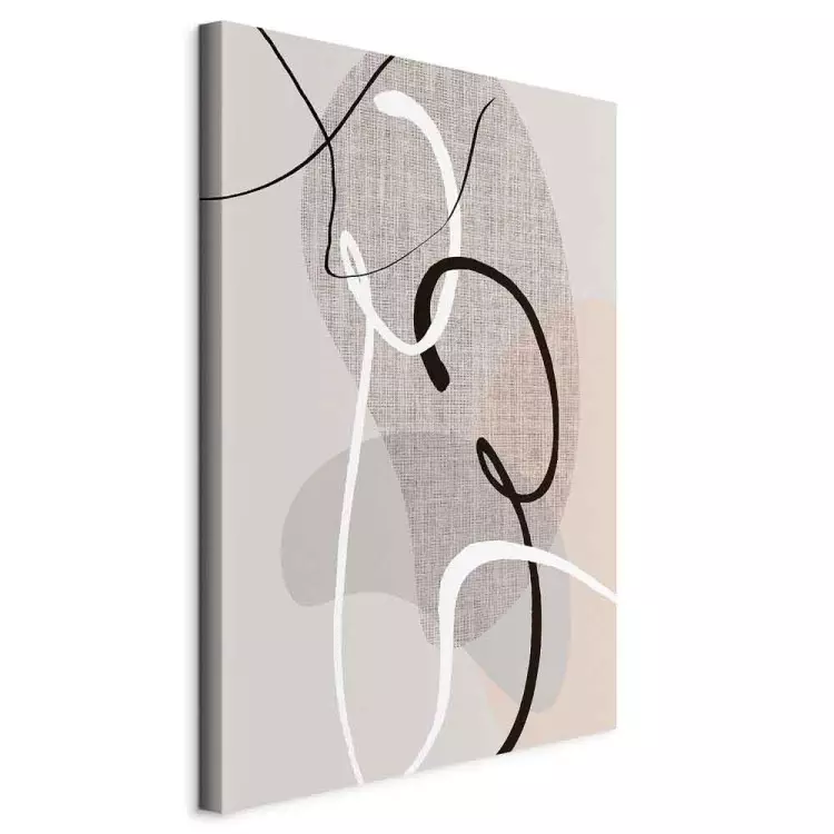 Liefdesconfiguratie (1-delig) verticaal - abstractie op een lichte achtergrond