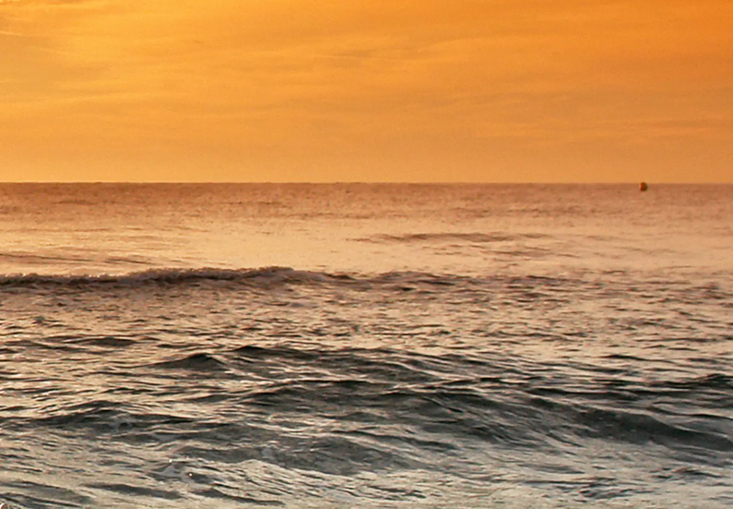 Grote XXL schilderij Rustige zee - zeegezicht met zandstrand bij