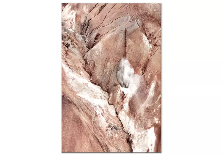 Meanders (1-delig) verticaal - abstract rivierlandschap tussen rotsen
