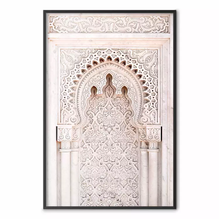Openheid Glans - beige architectuur van een kolom versierd met ornamenten