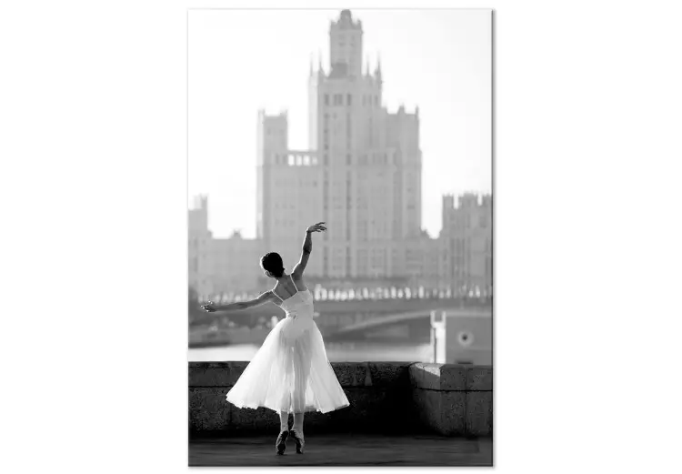 Dansen langs de rivier (1-delig) verticaal - stadsfoto met vrouw
