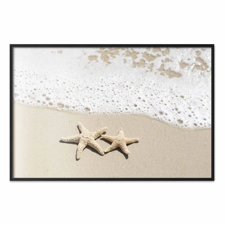 Vakantie Souvenir - strandlandschap met liggende sterren in het zand