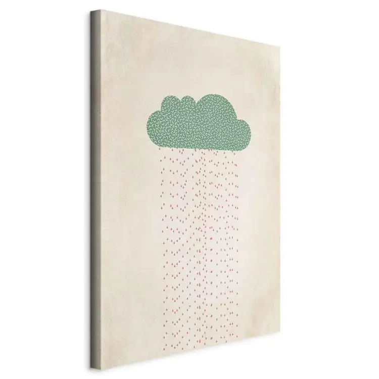 Suikerregen verticaal - pastelkleurige regenwolk