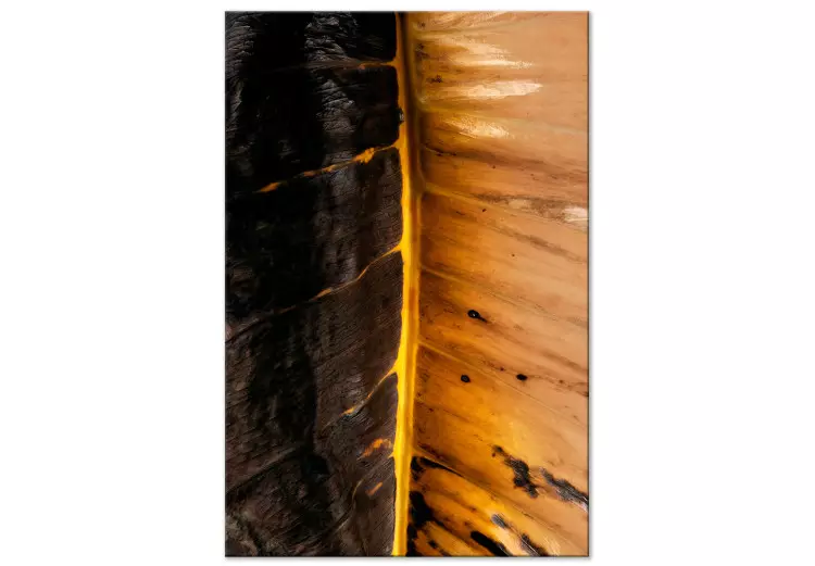 Zonnig contrast (1-delig) verticaal - landschap van vurig blad
