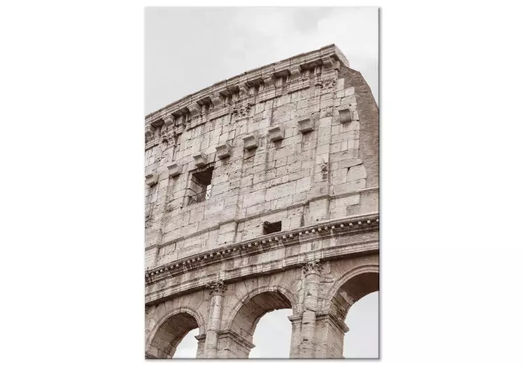 Colosseum (1-delig) verticaal - architectuur van de stad Rome in sepia