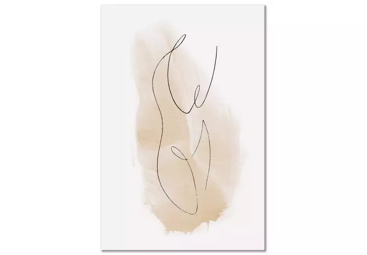 Ariadnes draad (1-delig) verticaal - abstracte silhouet van een vrouw