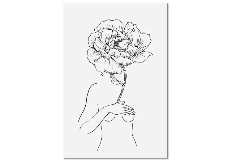 Sensuele bloei (1-delige) verticale - abstract lineair van een vrouw