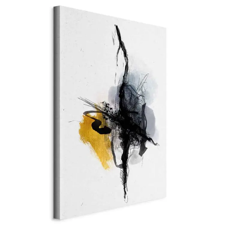 Woeste stroom verticaal - artistieke abstractie