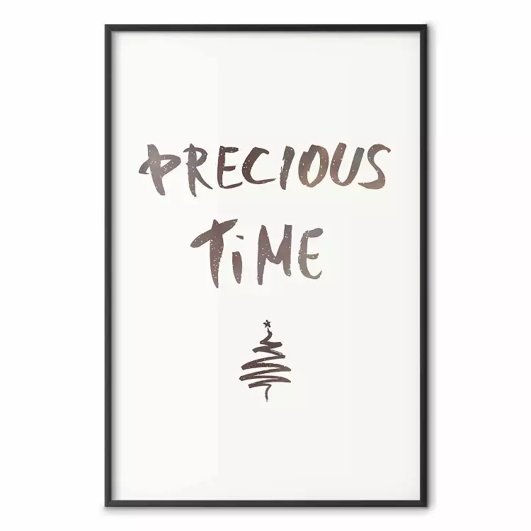 Precious Time - Engelse tekst en een kerstboom in kerststijl