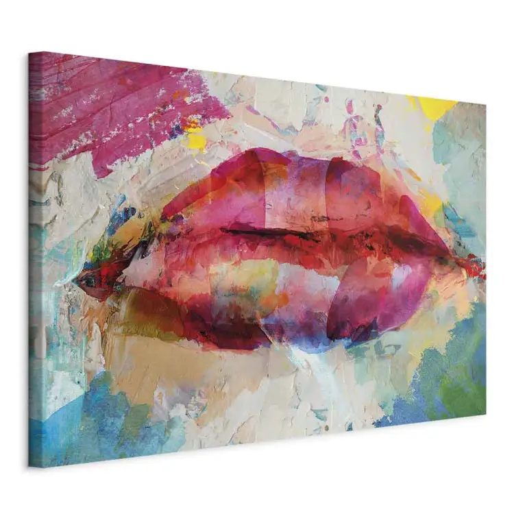 Artistieke lippen breed - abstractie van kleurrijke lippen