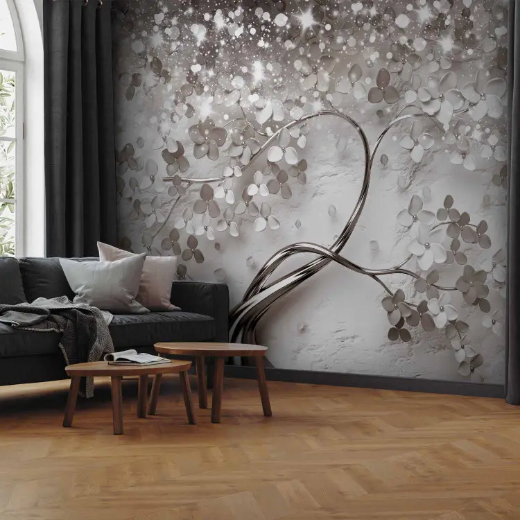 Muurschildering Moderne 3D Geometrie Kubus Lijnen Wit Behang Voor Muur Slaapkamer Woonkamer TV Sofa Backgournd Woondecoratie,3D,430x300cm