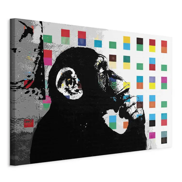 Denkende aap Banksy