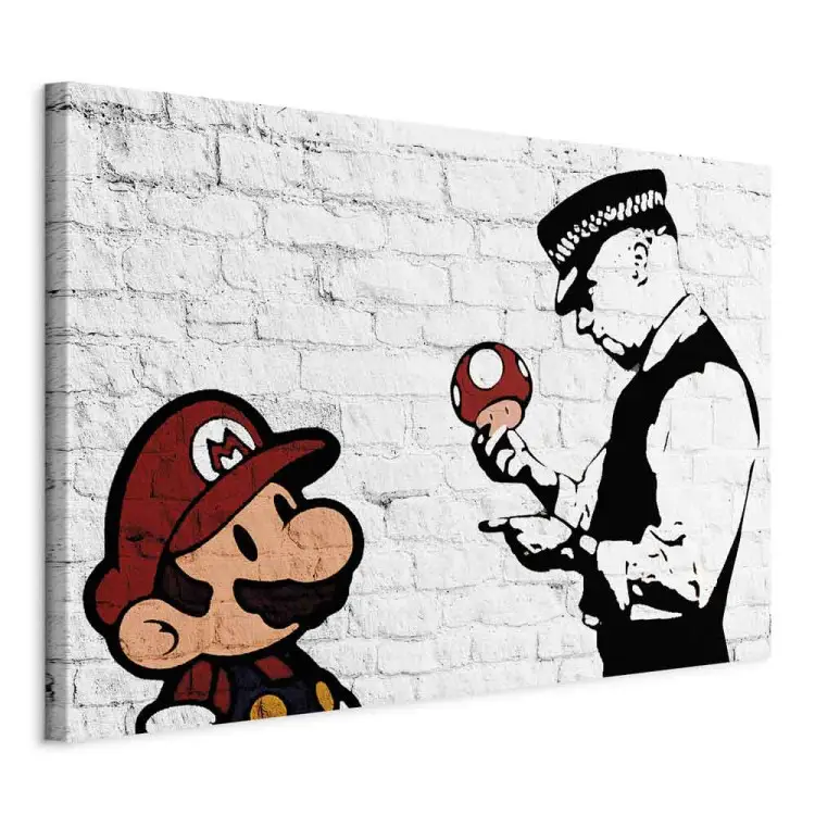 Banksy op een baksteen