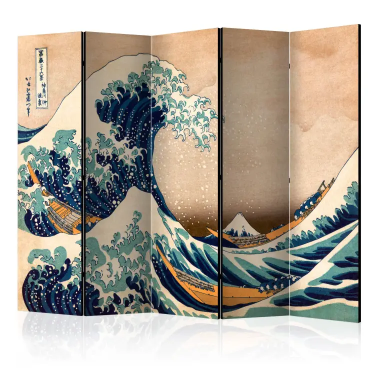 Hokusai: De Grote Golf bij Kanagawa Reproductie II - water