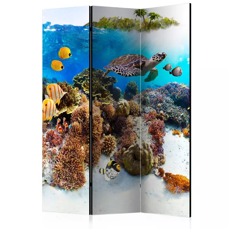 Koraalrif (3-delig) - kleurrijke vissen en planten op de oceaanbodem