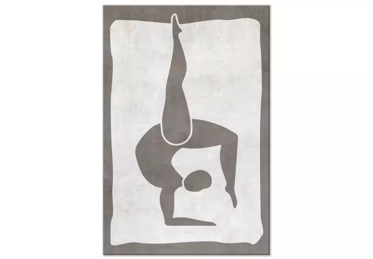 Gymnastiekhouding - scandi boho-stijlafbeeldingen in grijze kleuren