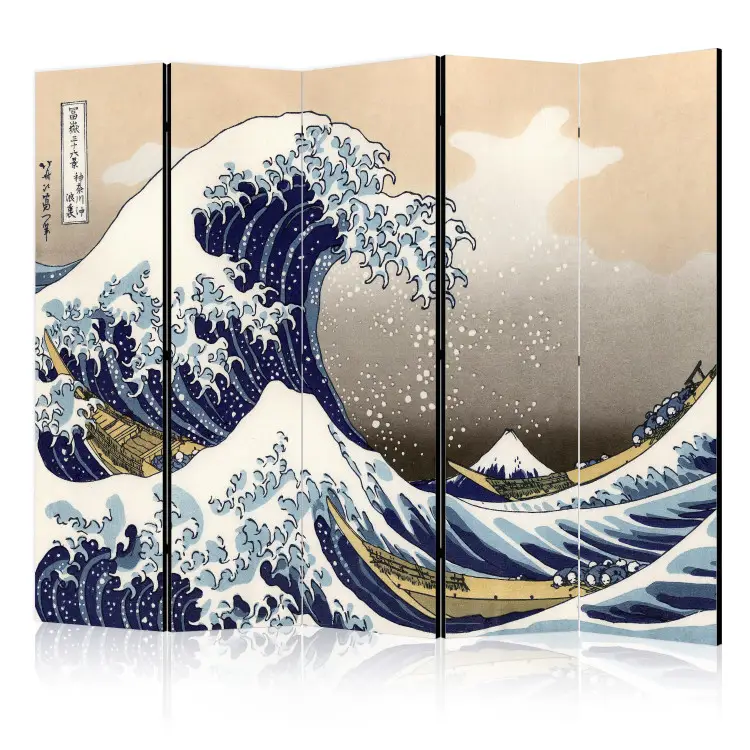 Grote golf bij Kanagawa II - Zee in een oosterse stijl