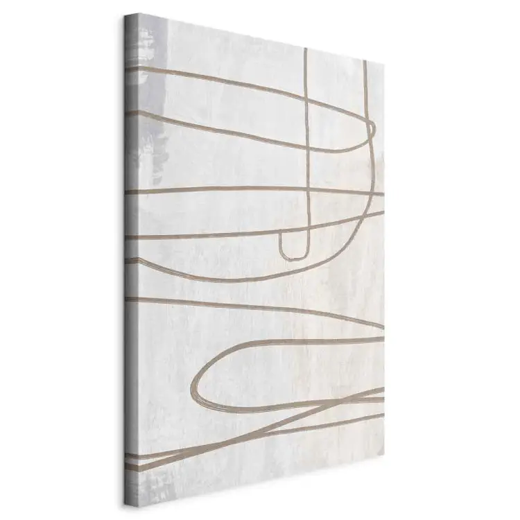 Verfspoor verticaal - abstractie in scandi-boho-stijl