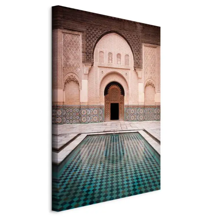 Blauwe verfrissing verticaal - Arabische architectuur