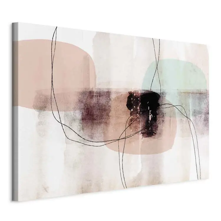 Zachte kleuren breed - abstract aquarel motief