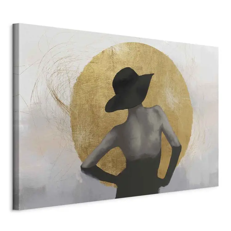Onder de Zon Breed - Abstracte Vrouw met Hoed