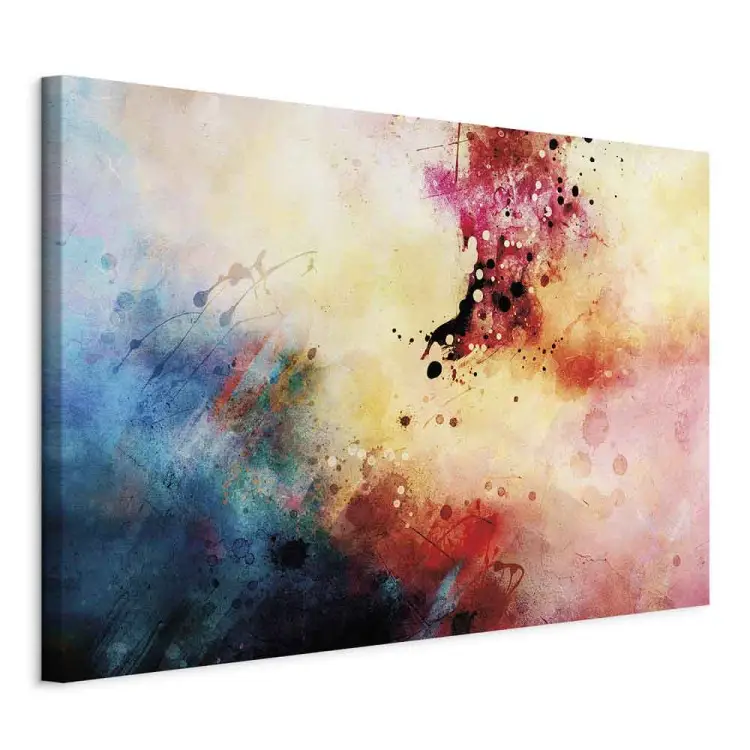 Symfonie van kleuren breed - Abstract kleurrijke aquarel