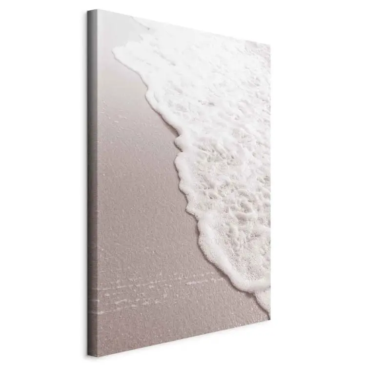 Strandwandeling verticaal - Zomerlandschap van zand en zee