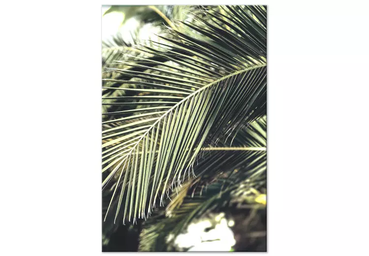 Groene koningin (1-delig) verticaal - Landschap van exotische palmbladeren