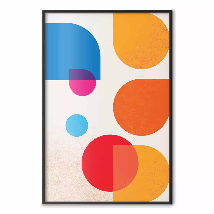 Kleurrijke orde - kleurrijke geometrische figuren in een abstracte stijl