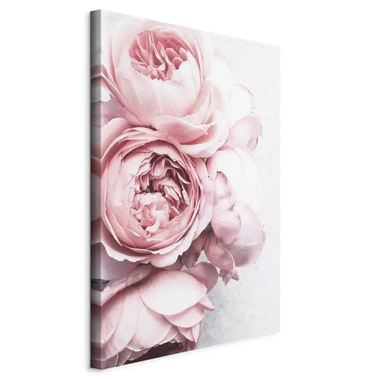 Rozengeur verticaal - Roze bloemen in boho-motief