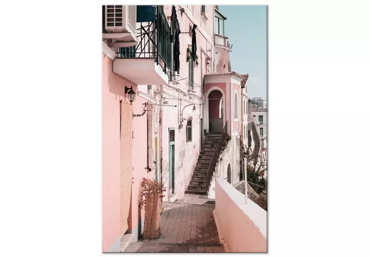 Architectuur in Amalfi - pastelkleurige gebouwen in Zuid-Italië