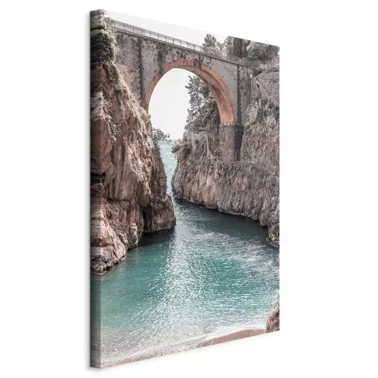 Brug in Positano (1-delig) verticaal - Landschap van Italiaans landschap