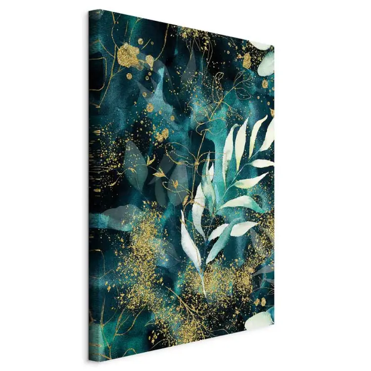 Natuur van de sterren verticaal - Abstracte blauwe bladeren