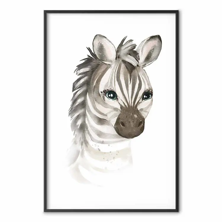 Klein zebraatje - kindercompositie met een gestreept dier