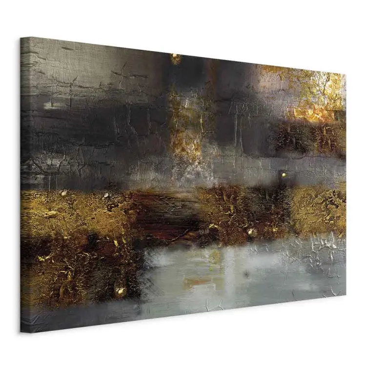 Augustusavond breed - gouden abstractie