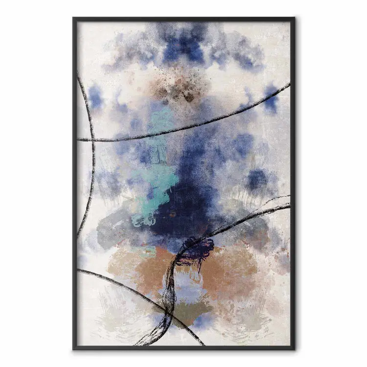 Textuur van overpeinzing - artistiek en abstract patroon van gekleurde rook