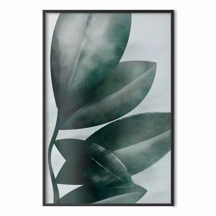 Olijfbladeren - plantaardige compositie van groene bladeren op een lichte achtergrond