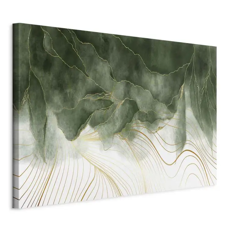 In mijn droom breed - elegante abstractie met groen