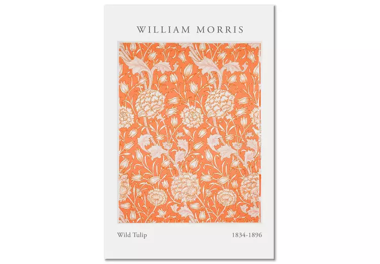 Tulpen van William Morris (1-delig) verticaal - plantaardige compositie